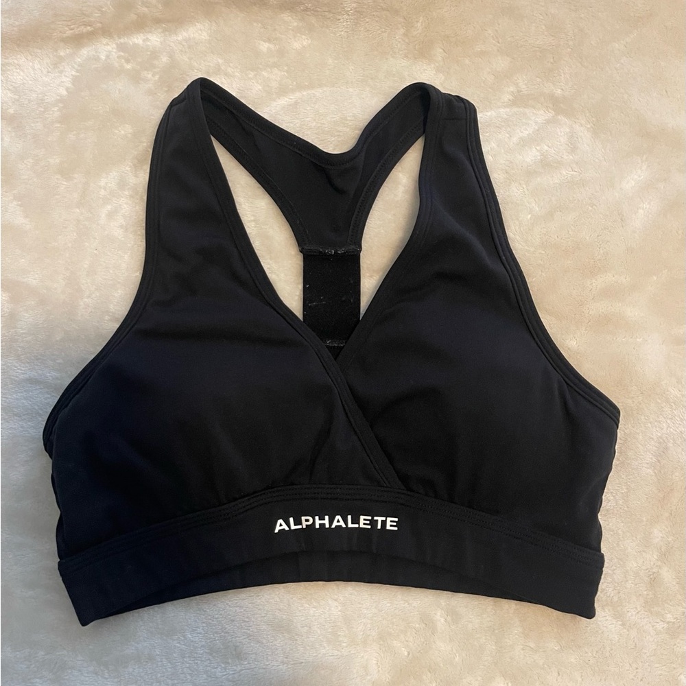 Alphalete Black Racerback Sports Bra